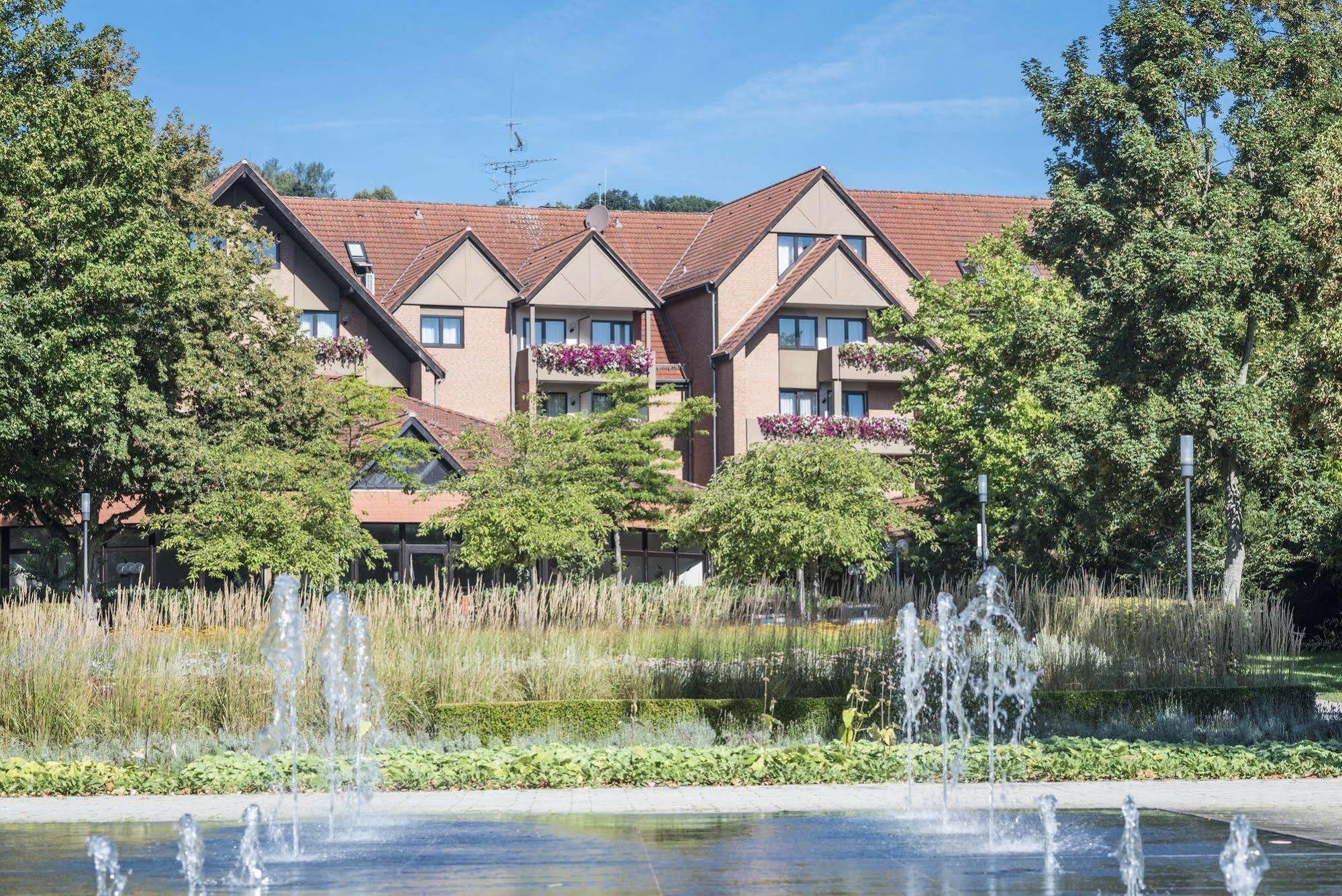Hotel Am Kurpark バート・ヘルスフェルト エクステリア 写真